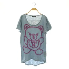 ヒステリックグラマー HYSTERIC GLAMOUR HYSTERIC BEAR カットソーチュニック 半袖 プリント F ブルー /MY ■OSのサムネイル