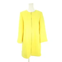 ザラウーマン ZARA WOMAN コート S 黄 イエロー ノーカラー 長袖 ジップアップ /CK10 ■ECB006のサムネイル