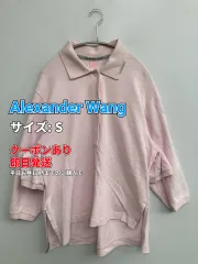 Alexander Wang アレキサンダーワン ポロシャツ S ピンク 無地 ブランドロゴ 長袖 レディースのサムネイル