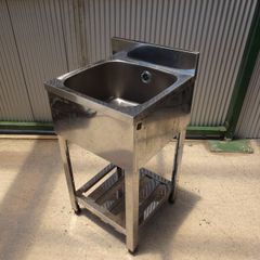 業務用一槽シンク 水栓 ステンレス製 業務用 飲食店 厨房 屋外 AZUMA 