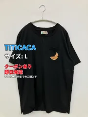 TITICACA チチカカ Tシャツ/カットソー L ブラック バックプリント 刺繍 ミドル丈 半袖 クルーネック(丸首) メンズのサムネイル