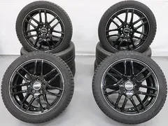 ゴルフトゥーラン アウディA3 等に 4本 EURO AFG 17インチ 7J +50 5H 112 スタッドレス DUNLOP WINTER MAXX WM03 2022年 225/45R17 球面座のサムネイル