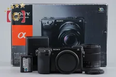 【中古】SONY ソニー α NEX-7 ズームレンズキット ブラック シャッター回数僅少 元箱付き 多言語対応のサムネイル