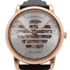 ✨新品未使用✨EMPORIO ARMANI 自動巻き 腕時計 セミスケルトン - メルカリ