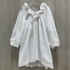 新品】 ウィムガゼット キュプラ コットン ギャザーブラウス 2way 日本 