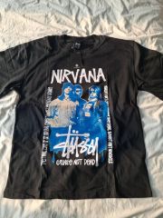 Nirvana stussy Tシャツ ニルヴァーナ ステューシー L - メルカリ
