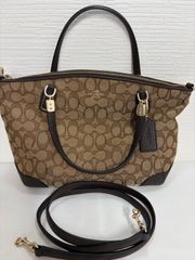 COACH コーチシグネチャー サッチェル ハンドバッグ F36625G10-B 