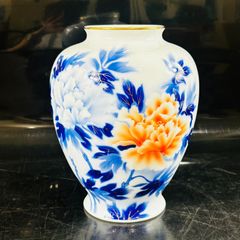 深川製磁 柿絵 花瓶 - メルカリ