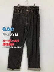 G.O.C ジーオーシー デニムパンツ M ブラック フルレングス 無地 スタンダード ストレート レギュラー リジッド・ワンウォッシュ メンズのサムネイル