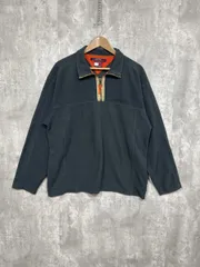 TOMMY HILFIGER トミーヒルフィガー 90ｓ ヴィンテージ フリース 刺繍 ロゴ ハーフジップ プルオーバー sizeL/グレー ◆■ メンズのサムネイル