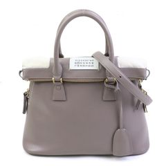 良品 マルジェラ 2WAY ショルダー トート 5AC レザー バッグ ラージ 