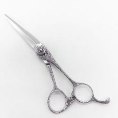 [나루토 시저즈 나루토 시저 NARUTO SCISSORS] 덕 보드 Z 나뭇결 가위 오프셋 이용 미용 가위 미용사 이발사 오른손잡이 5.8 인치 중고 sc3384