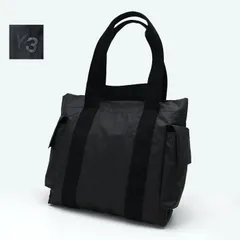 Y-3 ワイスリー トートバッグ バッグ TOTE BAG KD0199 メンズ ユニセックス ブラック ナイロン サイドポケット ダブルハンドル スナップボタン開閉 ロゴ A4サイズ収納可 ノートパソコン収納 大容量 通勤 通学のサムネイル
