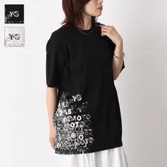 Y-3 ワイスリー Tシャツ トップス GFX SHORT SLEEVE TEE レディース ユニセックス ブラック ホワイト コットン シングルジャージ グラフィック ショートスリーブ ルーズフィット クルーネックのサムネイル