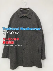 Traditional Weatherwear ステンカラーコート 42 グレー ウール・ニット ナイロン 無地 ロング丈 フードなし メンズのサムネイル