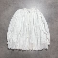 25SS 極美品♡ シップス〈洗濯機可能〉レース バルーン 袖 ブラウス