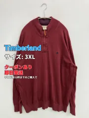 Timberland ティンバーランド ニット/セーター 3XL レッド コットン 無地 ワンポイント ブランドロゴ ミドル丈 長袖 タートルネック/ハイネック メンズのサムネイル