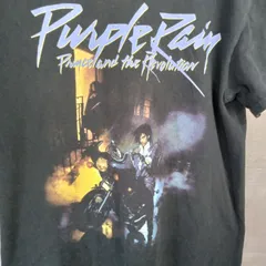 PRINCE プリンス バンドTシャツ パープルレイン 80s 90s 黒 M ツアーT プリントT 半袖【オ486】のサムネイル