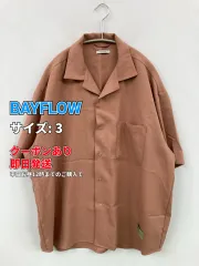 BAYFLOW ベイフロー シャツ/ブラウス 3 ブラウン 無地 ミドル丈 半袖 オープンカラー メンズのサムネイル