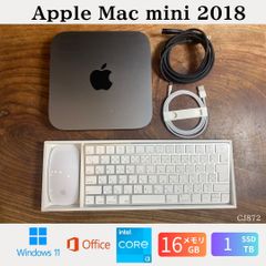 Mac mini メモリ32GB【cs6 / Office / Windows】 美品］Apple Mac mini（2018）/ Core i7 6コア / メモリ32GB / SSD2TB