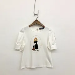 @M'S GRACY エムズグレイシー レディ刺繍  パフスリーブ Tシャツ カットソー ホワイト 38 515307 ◆のサムネイル