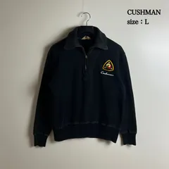 CUSHMAN motorsport HALF ZIP TURTLE SWEAT L クッシュマン 定番 ハーフジップ タートルネック スウェット ブラック 人気 黒 アメカジ レプリカのサムネイル