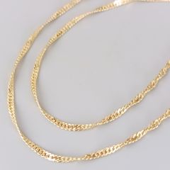 18金 K18 男女兼用 ジュエリーマキ デザインネックレス 4.9g 40