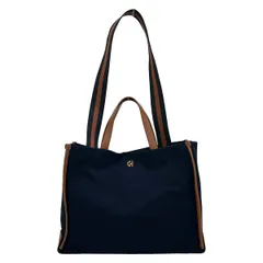 COLE HAAN(コールハーン) トートバッグ - ダークネイビー×ブラウン レザーのサムネイル