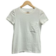 HERMES エルメス Tシャツ 白 H刺繍入りポケット サイズ34(5号) - メルカリ