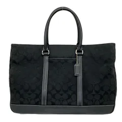 COACH(コーチ) ビジネスバッグ シグネチャービジネスサッチェル 6088 黒 本体ロックなし レザーのサムネイル