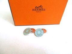 HERMES カフリンクス リコル2 サークル ホワイト 白 セリエ カフス
