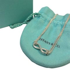極美品】Tiffany& Co. ティファニー インフィニティ ネックレス ダブル