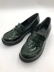 by あしながおじさん 8980499 ヒールアップ ローファー シューズ size24.0/緑 ■■ レディースのサムネイル