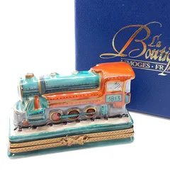 LIMOGES リモージュボックス フランス エナメル ハンドペイント 小物入れ 機関車 列車 フランスのサムネイル