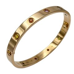 スワロフスキー SWAROVSKI バングル ゴールド タグ付 780 - メルカリ