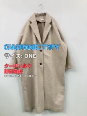 CIAOPANIC TYPY チャオパニックティピー チェスターコート ONE ベージュ ウール・ニット 無地 ロング丈 フードなし レディースのサムネイル