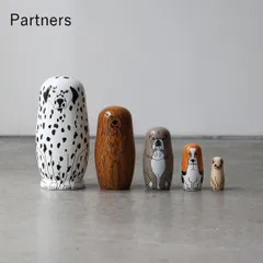Partners パートナーズ | マトリョーシカ / 置物 / いぬ / イヌ / 犬 / 動物 / 天然木 / プレゼント / インテリア / おしゃれ / かわいい / MIDORI KOMATSU / DETAIL / ディティールのサムネイル