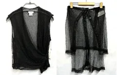 00s ヴィンテージ アーカイブ デッドストック  DRIES VAN NOTEN｜ドリスヴァンノッテン  メッシュベスト & メッシュスカート セットアップ ノースリーブ KWTのサムネイル