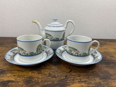 ◇Noritake ノリタケ デミタスカップ&ソーサー 獅子 守神 まり 鞠 