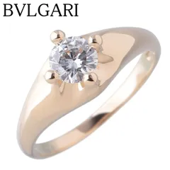 ブルガリ ダイヤ リング コロナ ソリテール 中石ダイヤ約0.50ct 11号～11.5号 750YG 新品仕上げ済 BVLGARI【26592】のサムネイル