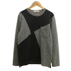 ハッシュパピー Hush Puppies タグ付き Tシャツ S 黒 ブラック グレー 胸ポケット 刺繍ロゴ 長袖 カットソー /PP ■GY18のサムネイル