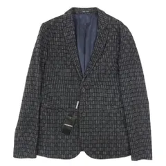 Emporio Armani エンポリオ・アルマーニ Z1G620 Z1244 イタリア製 ウール 2B テーラードジャケット ブラック系 44【美品】【中古】のサムネイル