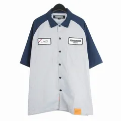 ネイバーフッド NEIGHBORHOOD クラシック ワークシャツ CLASSIC WORK SHIRT 半袖 ロゴパッチ L サックス 251TSNH-SHM04のサムネイル