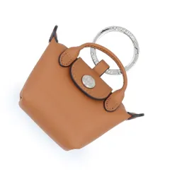 ロンシャン 36078987M19 Le Pliage Xtra ル プリアージュ キーリング カウハイドレザー カシュー ブラウン エアポッズ AirPods イヤホンケース シルバー金具 箱付 Longchamp（未使用　展示品）のサムネイル