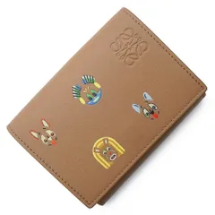 ロエベ C643TR2X54 Louis Wain ルイス ウェイン コラボ キャッツ トライフォールド ウォレット クラシックカーフ モカ ブラウン コンパクト 三つ折り財布 レザー シルバー金具 LOEWE（新品・未使用品）のサムネイル