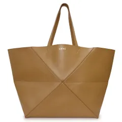 ロエベ パズルフォルド トート バッグ XXL シャイニーカーフスキン ブラウン 肩掛け LOEWE（美品）のサムネイル