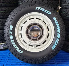新品 タイヤ ホイール 4本セット デリカ D5 エクストレイル CX5 MONSTA MUDWARRIOR 215/70R16 235/70R16 NewTon ニュ−トン 16インチのサムネイル