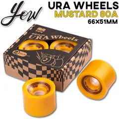 YOW SURFSKATE ウィール URA WHEEL MUSTARD 80A ヤウ サーフスケート 66mmｘ51mm ロングスケートボード スケート パーツ サーフィン スケボーのサムネイル