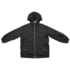 ☆バーバリー ジャケット フーデッド ジップアップ 8042901 6サイズ ナイロン チェック ブラック BURBERRYのサムネイル