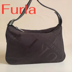 FURLA ロゴ総柄 ショルダーバッグ ブラウン アクセサリーバッグのサムネイル
